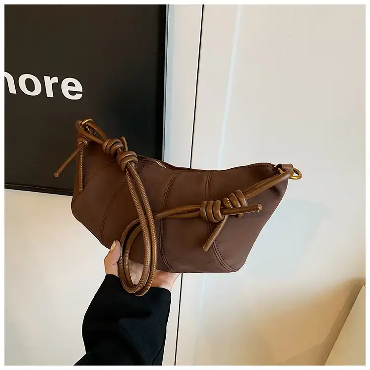 Vintage Frosted Suede Shoulder Bag Women 2024 — feature 16