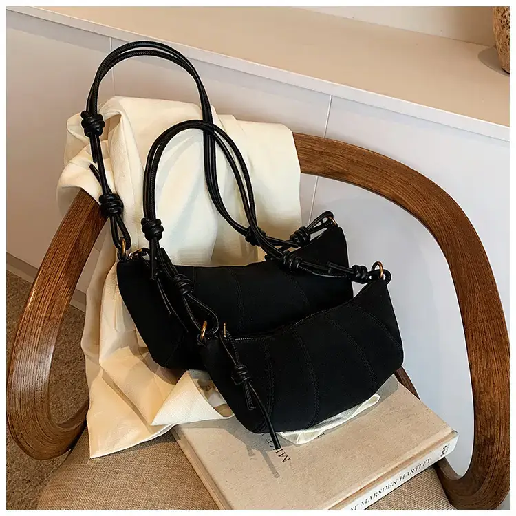 Vintage Frosted Suede Shoulder Bag Women 2024 — feature 17