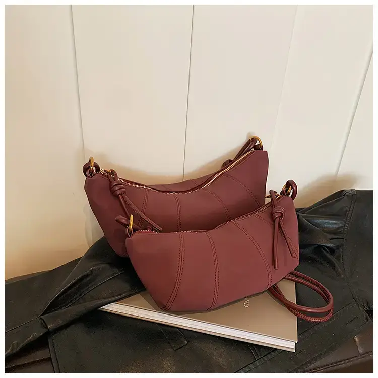 Vintage Frosted Suede Shoulder Bag Women 2024 — feature 21