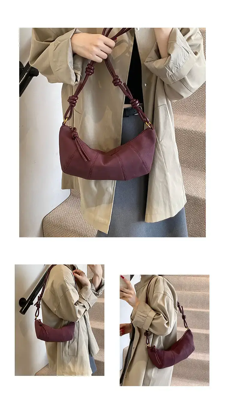 Vintage Frosted Suede Shoulder Bag Women 2024 — feature 6