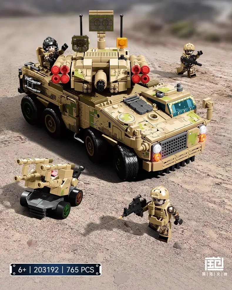 625-Piece Military Tank Building Blocks for Kids — feature 3