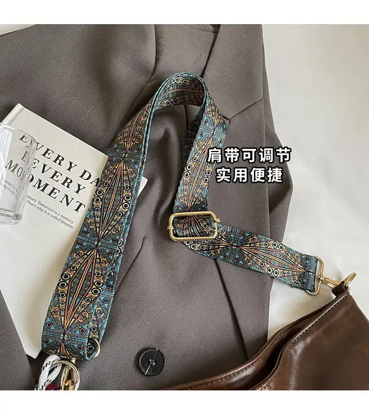 Women's Wax Leather Large Bag with Crossbody Strap — feature 6