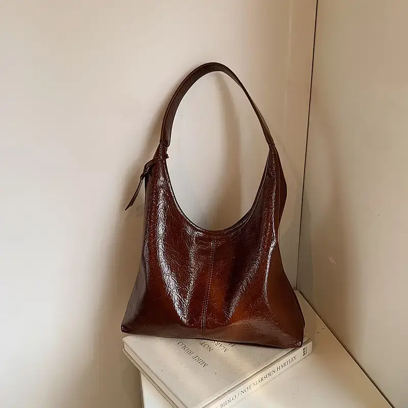 Black Leather Shoulder Bag for Women 2024 - Image 6