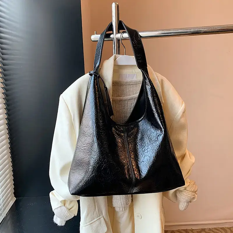 Black Leather Shoulder Bag for Women 2024 - Image 7