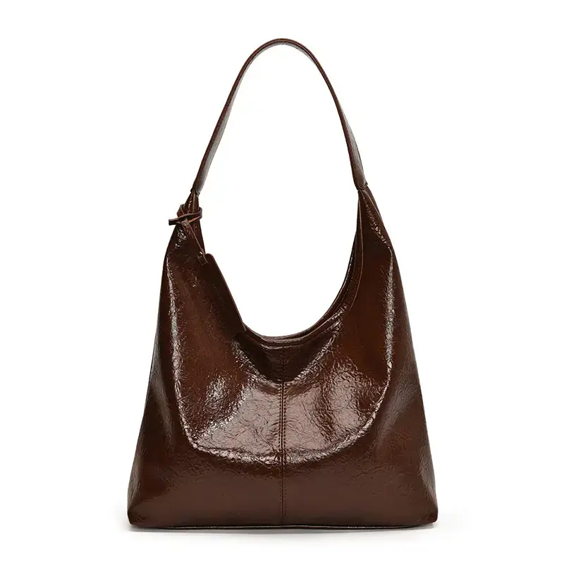 Black Leather Shoulder Bag for Women 2024 - Image 2