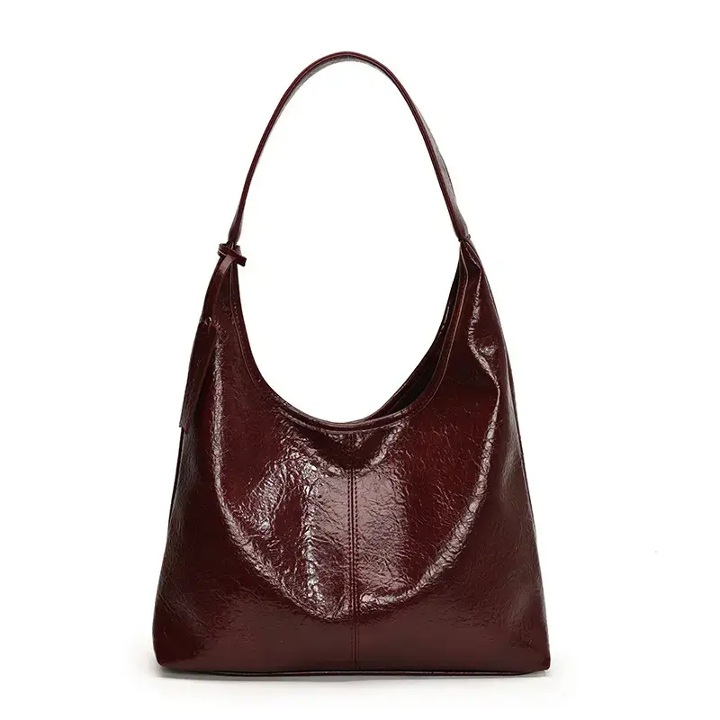 Black Leather Shoulder Bag for Women 2024 - Image 3
