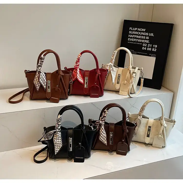 Black Korean Style Shoulder Bag with Bow Accessory — feature 15