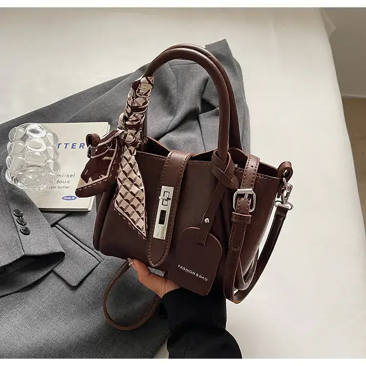 Black Korean Style Shoulder Bag with Bow Accessory — feature 18