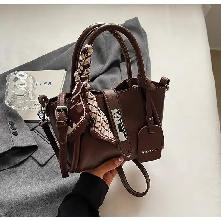 Black Korean Style Shoulder Bag with Bow Accessory — feature 19
