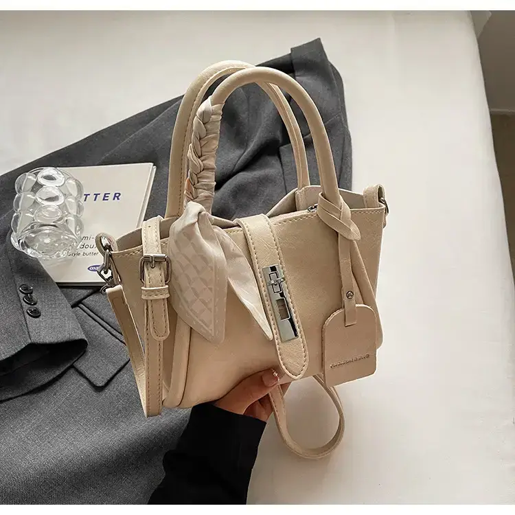 Black Korean Style Shoulder Bag with Bow Accessory — feature 22