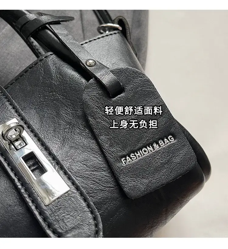 Black Korean Style Shoulder Bag with Bow Accessory — feature 4
