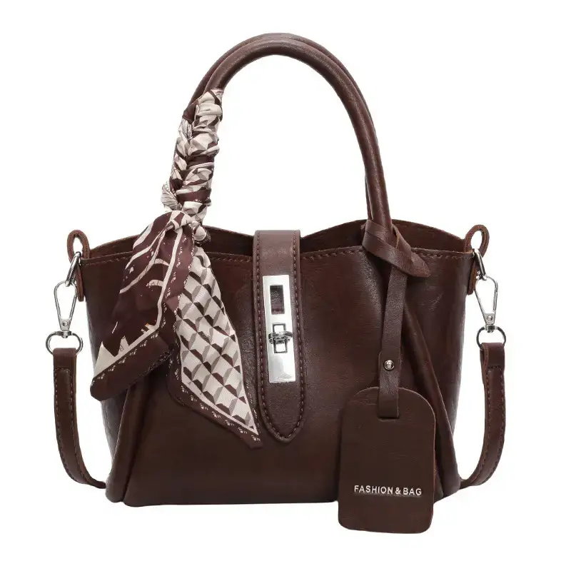 Black Korean Style Shoulder Bag with Bow Accessory - Image 2