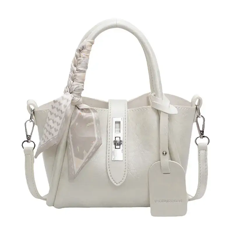 Black Korean Style Shoulder Bag with Bow Accessory - Image 6