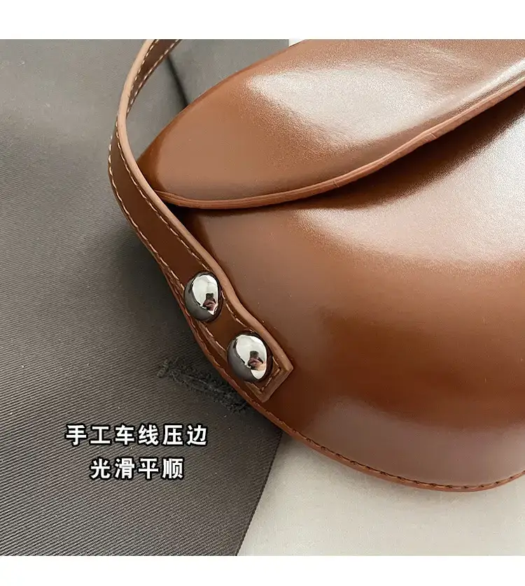 Red Korean Style Saddle Bag Women 2024 — feature 5