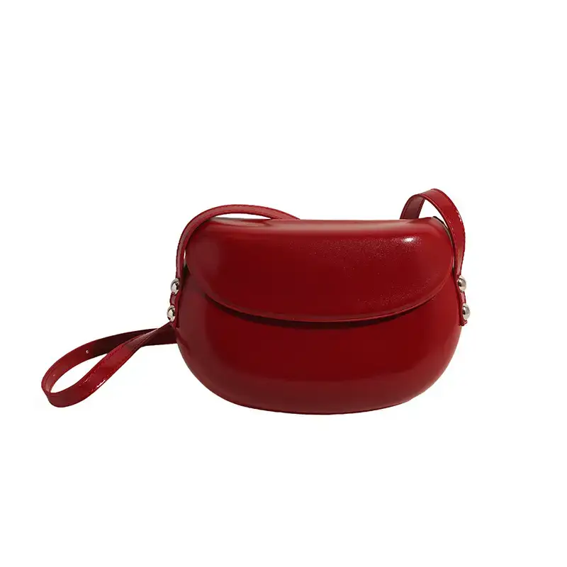 Red Korean Style Saddle Bag Women 2024 - Image 2
