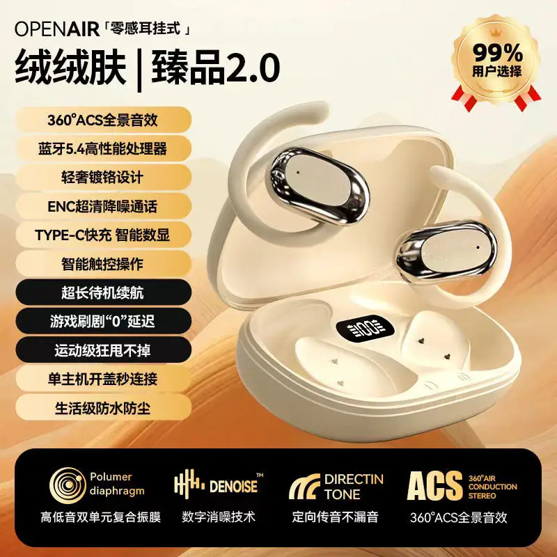 Wireless Bluetooth Earbuds with Shake Sound & Open Pouch