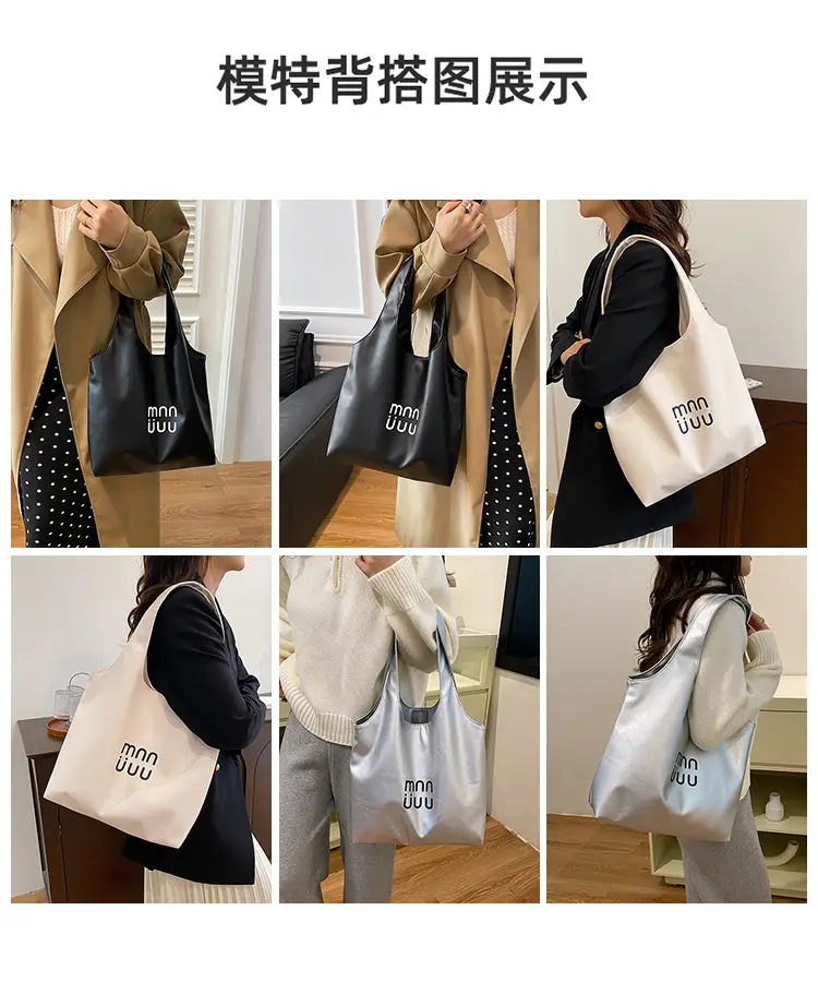 Black Leather Tote Bag for College Students 2026 — feature 4