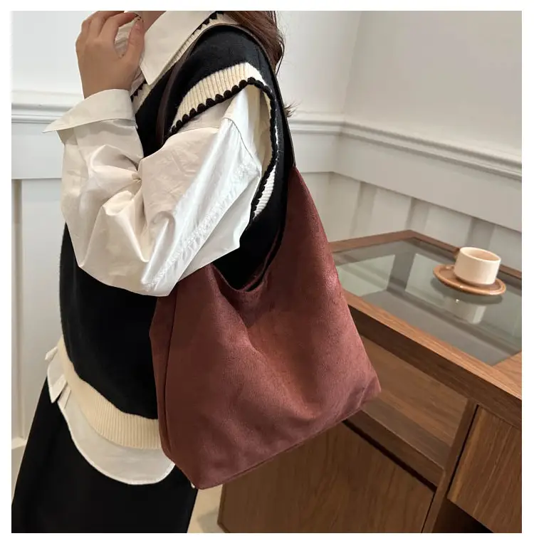 Red Korean Style Shoulder Tote Bag for Women — feature 12