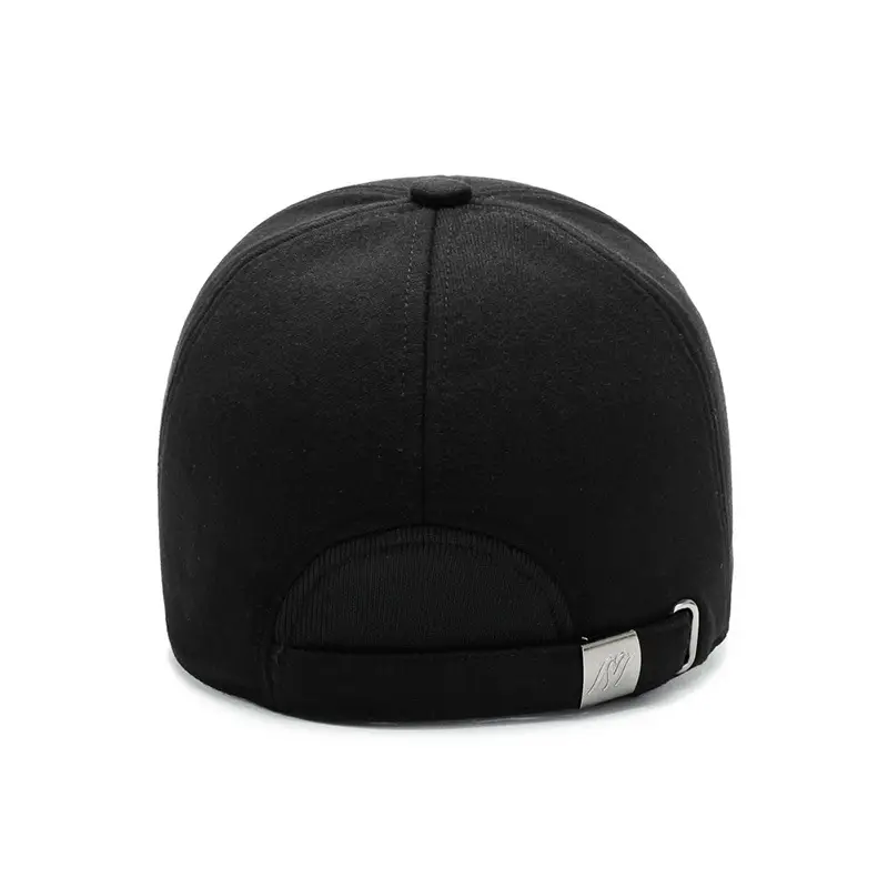 Men Woolen Duck Cap Winter Ear Protection Black - Image 5
