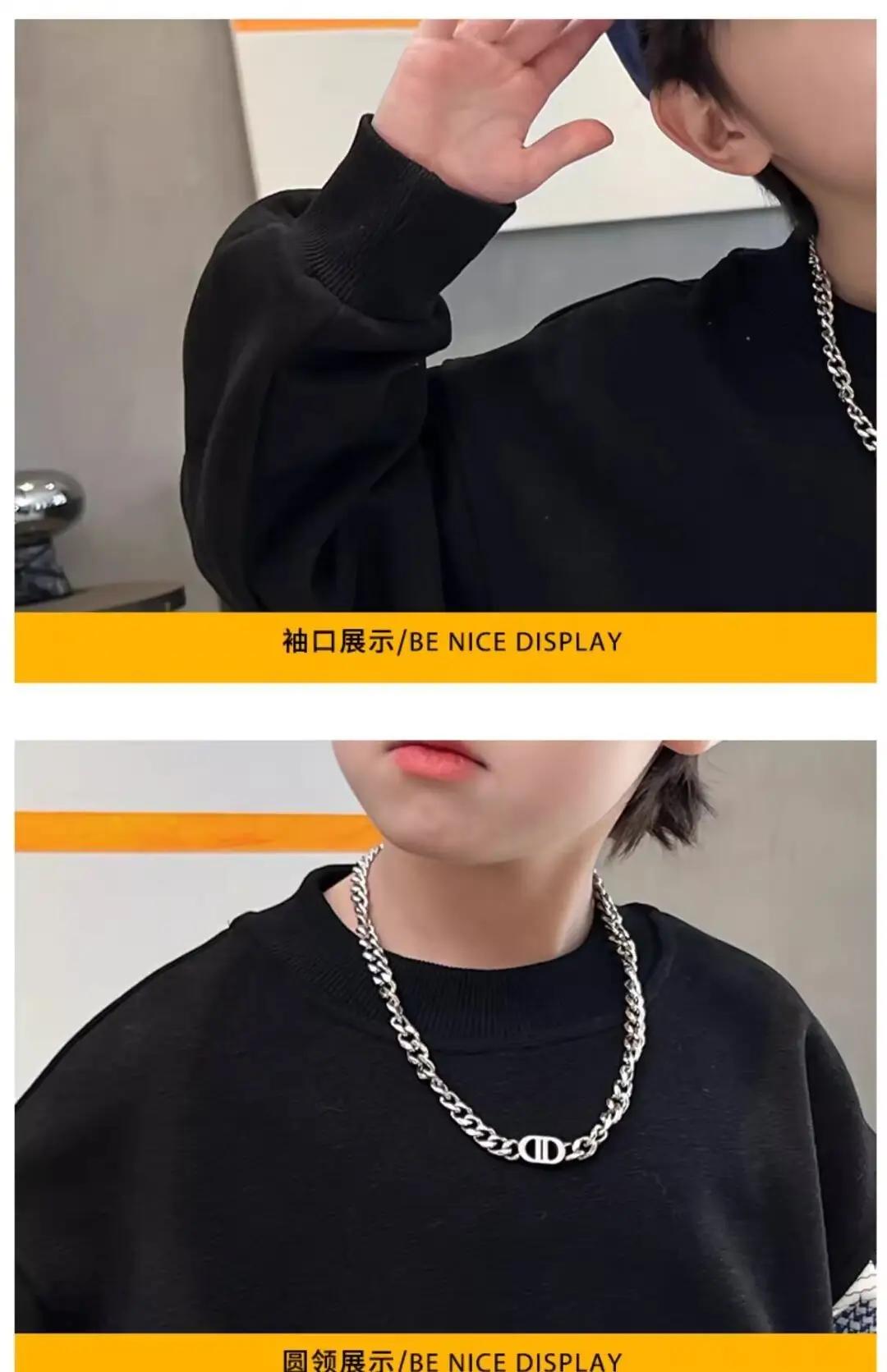 Autumn Boys Sweatshirt Black White Pattern 2025 — feature 4