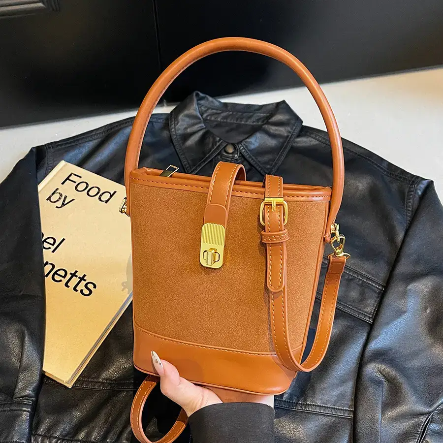 Women's Retro Brown Shoulder Crossbody Bag 2024 - Image 4