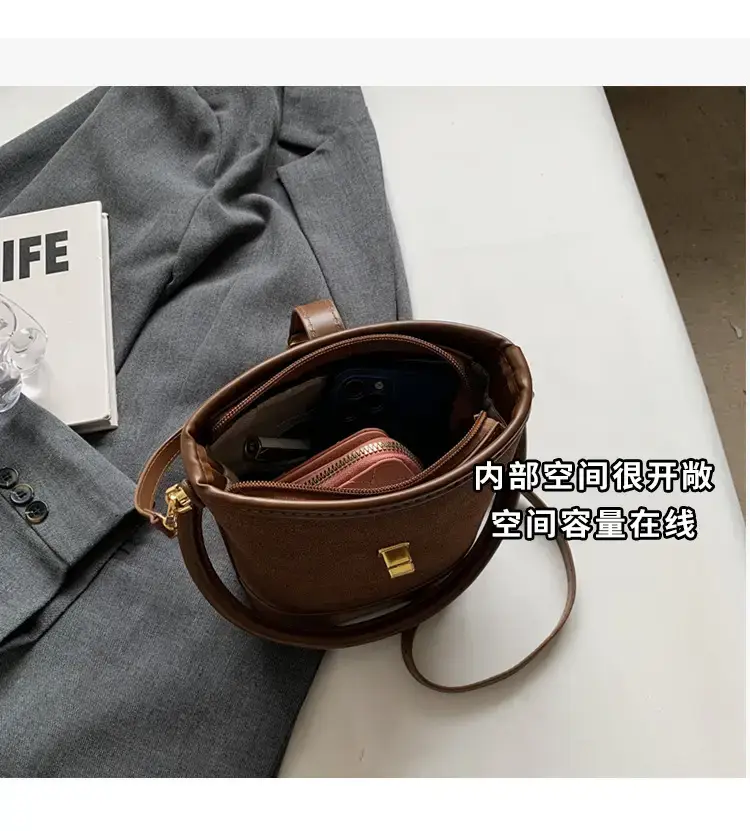Women's Retro Brown Shoulder Crossbody Bag 2024 — feature 9