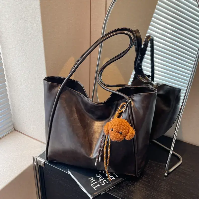 High-end Maillard Shoulder Bag Women Large Capacity Vintage Style - Image 6