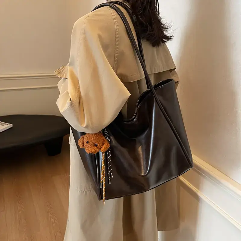 High-end Maillard Shoulder Bag Women Large Capacity Vintage Style - Image 8