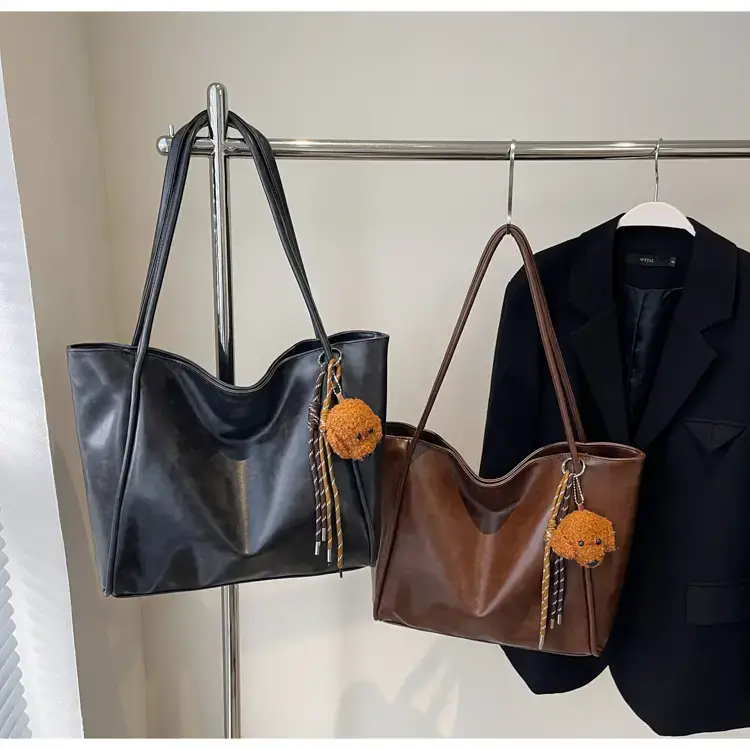 High-end Maillard Shoulder Bag Women Large Capacity Vintage Style — feature 14