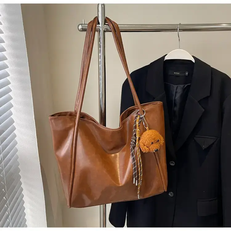High-end Maillard Shoulder Bag Women Large Capacity Vintage Style — feature 19