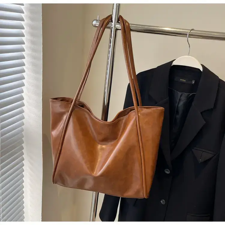 High-end Maillard Shoulder Bag Women Large Capacity Vintage Style — feature 20