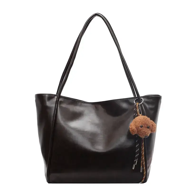 High-end Maillard Shoulder Bag Women Large Capacity Vintage Style - Image 4