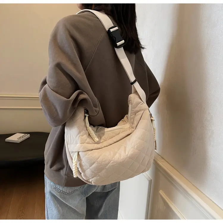 Large Capacity One-Shoulder Quilted Cotton Bag for Women — feature 59