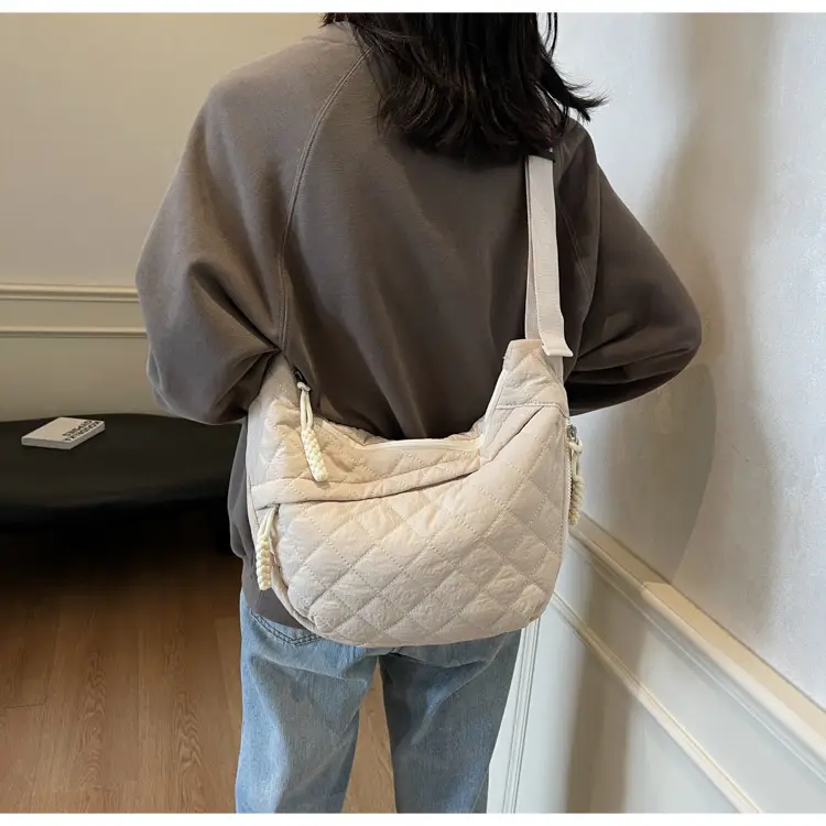 Large Capacity One-Shoulder Quilted Cotton Bag for Women — feature 67