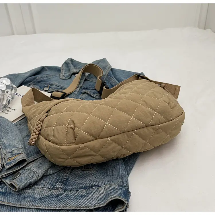 Large Capacity One-Shoulder Quilted Cotton Bag for Women — feature 86