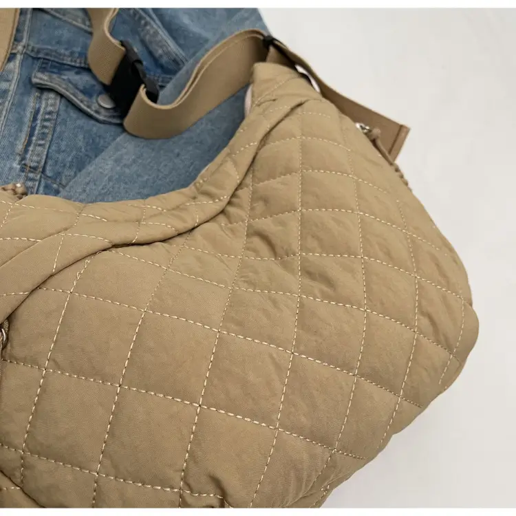 Large Capacity One-Shoulder Quilted Cotton Bag for Women — feature 87