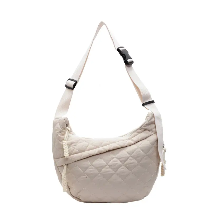 Large Capacity One-Shoulder Quilted Cotton Bag for Women