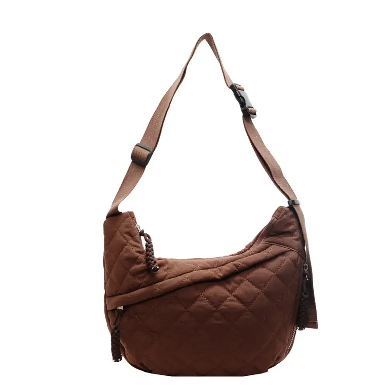 Large Capacity One-Shoulder Quilted Cotton Bag for Women