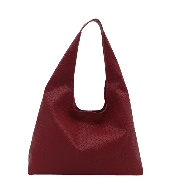 Retro Women's Brown Woven Shoulder Tote Bag - Image 10