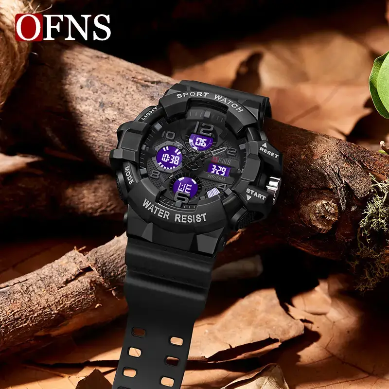 OFNS Waterproof Dual Lumen Sports Watch White - Image 6