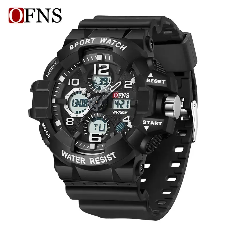 OFNS Waterproof Dual Lumen Sports Watch White - Image 3