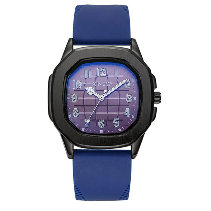 Men Xinew Black Silicone Quartz Watch - Image 8