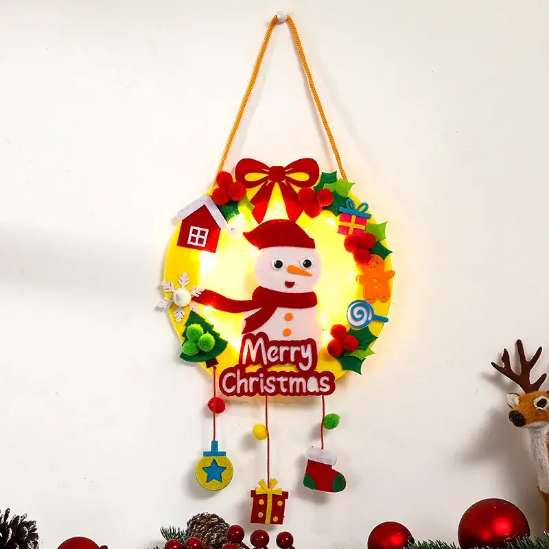 Christmas Wall Decor Kids Handmade Garland Pendant Set - Image 5