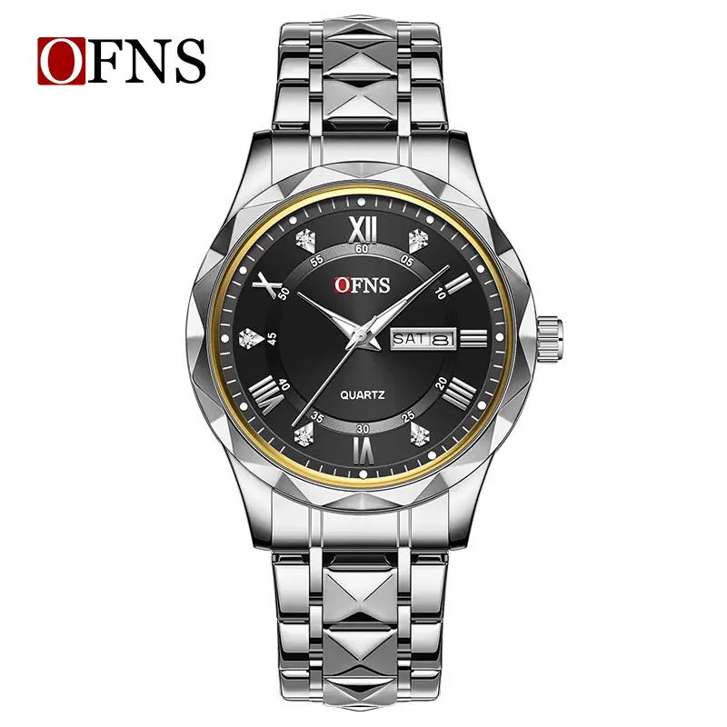 O'FNS Cross-border Explosions Watch Men's Waterproof Quartz with Calendar - Image 2
