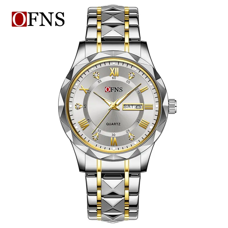 O'FNS Cross-border Explosions Watch Men's Waterproof Quartz with Calendar - Image 3