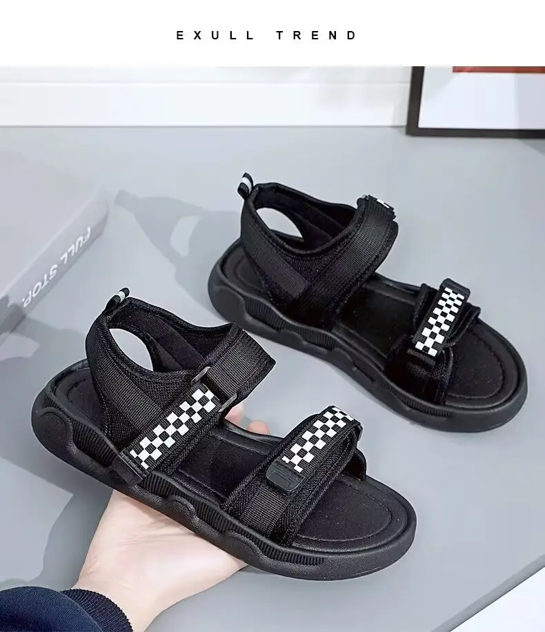 2024 Cross-border Summer New Soft Bottom Sandals and Slippers for Female Students Casual All-match Thick Bottom Beach in stock — feature 12