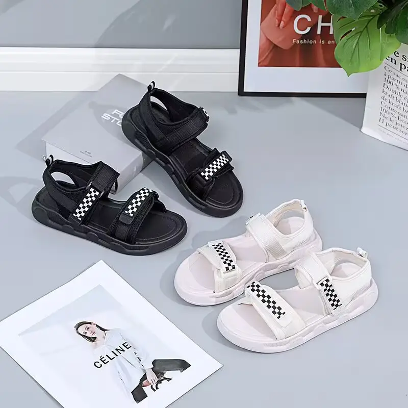 2024 Cross-border Summer New Soft Bottom Sandals and Slippers for Female Students Casual All-match Thick Bottom Beach in stock — feature 7
