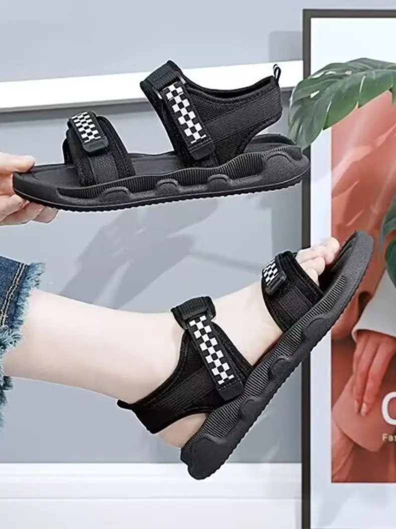 2024 Cross-border Summer New Soft Bottom Sandals and Slippers for Female Students Casual All-match Thick Bottom Beach in stock — feature 9