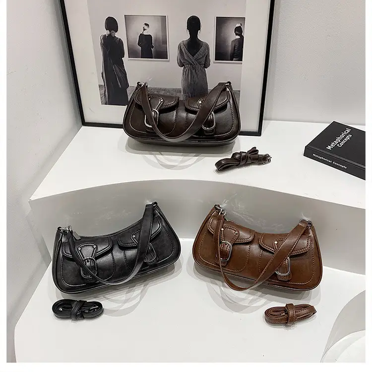 Trendy Crossbody Bag Women Brown 2023 New Autumn Winter — feature 1