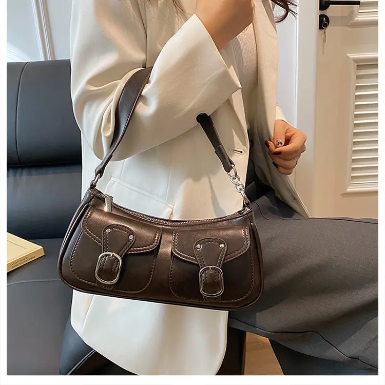 Trendy Crossbody Bag Women Brown 2023 New Autumn Winter — feature 10